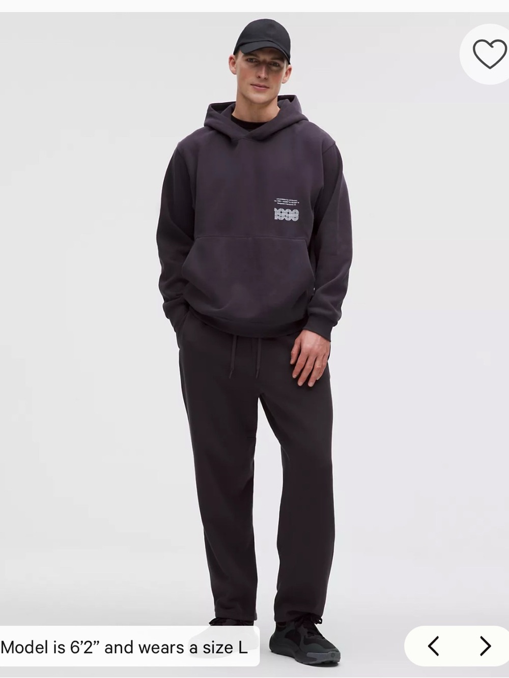 NWT lululemon athletica Black Graphic Hoodie - Picture 6 of 6